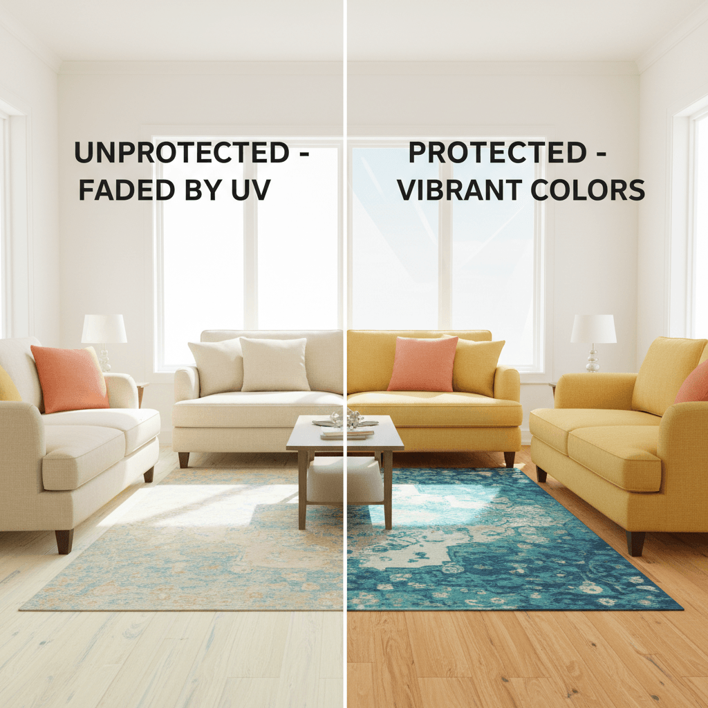 Interior room demonstrating UV protection and color preservation